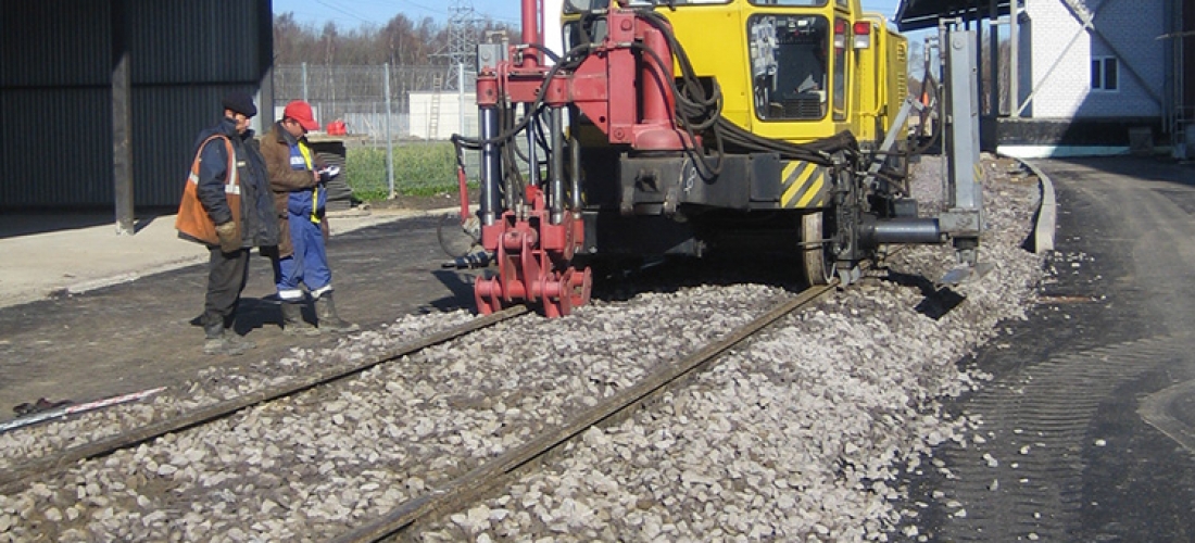 Строительство железнодорожного пути ЗАО «ГОТЕК», 2008 г.
