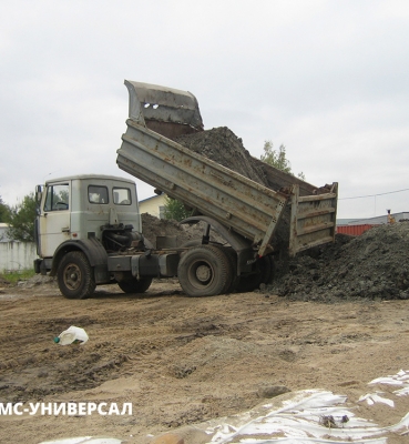 Строительство кранового пути (вывоз грунта на площадку временного складирования) ООО «ГРОМ», 2013 г.
