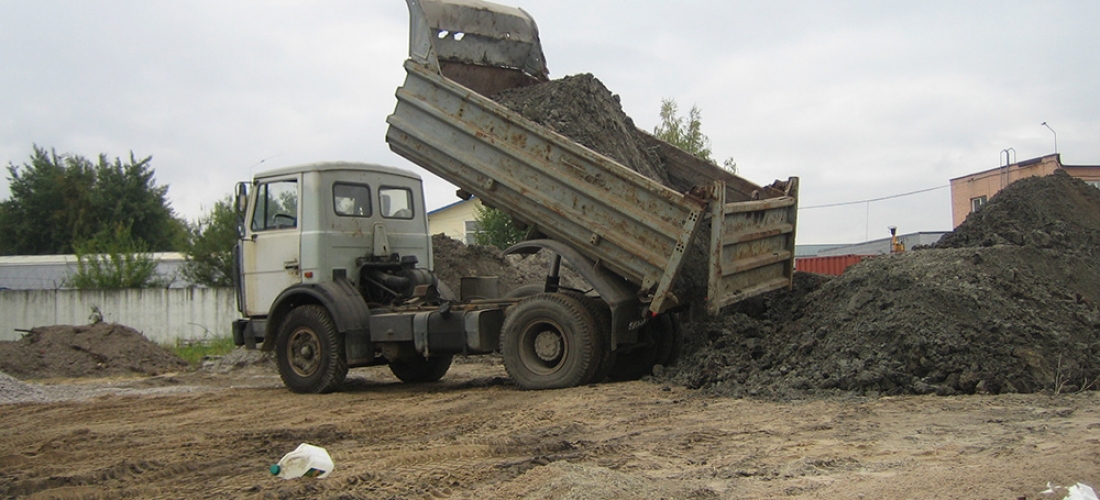 Строительство кранового пути (вывоз грунта на площадку временного складирования) ООО «ГРОМ», 2013 г.