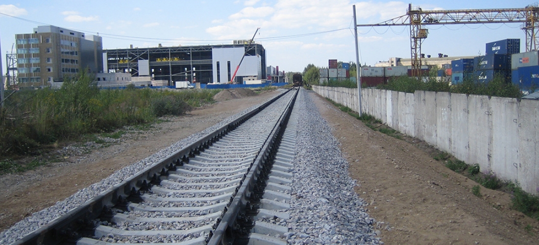 Строительство железной дороги (объект готов к сдаче) ЗАО «ЮИТ Санкт-Петербург», 2014 г.